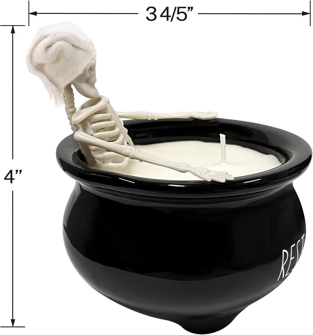 Halloween Decorations Indoor - Cute Skeleton Candles Decor