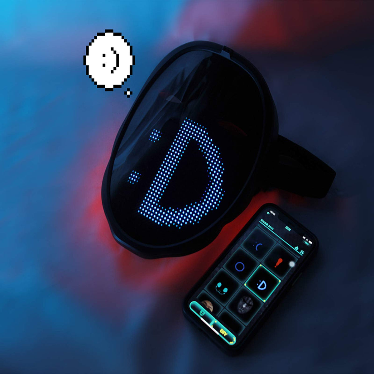 Depointer Life Led Mask with Gesture Sensing, Light up Mask toy for Adult