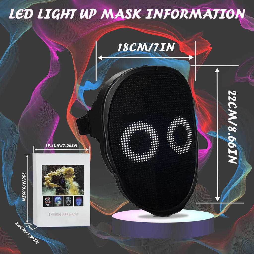 Depointer Life Led Mask with Gesture Sensing, Light up Mask toy for Adult