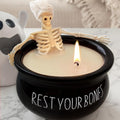 Halloween Decorations Indoor - Cute Skeleton Candles Decor