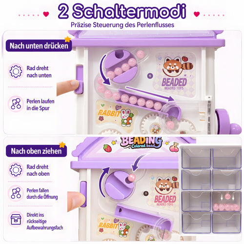 hand-cranked automatic bead stringing machine