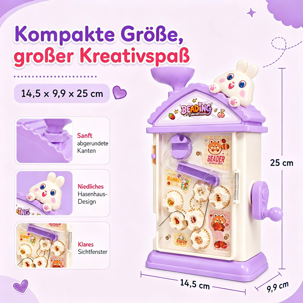 hand-cranked automatic bead stringing machine